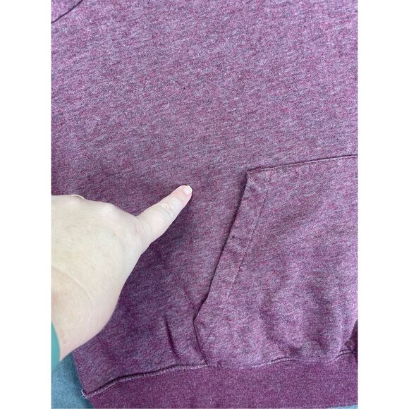 Nike Hoodie Sweatshirt Women XL Marroon Pullover Fleece Logo Kangaroo Pocket - Picture 9 of 12